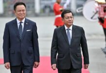 Myanmar’s Min Aung Hlaing Makes First Thailand Visit Since Becoming Civilian President